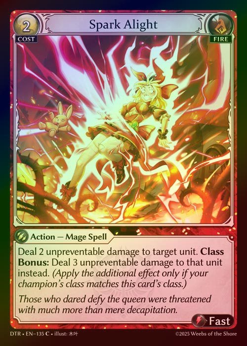 【FOIL】[Fire] Spark Alight [DTR135-C]