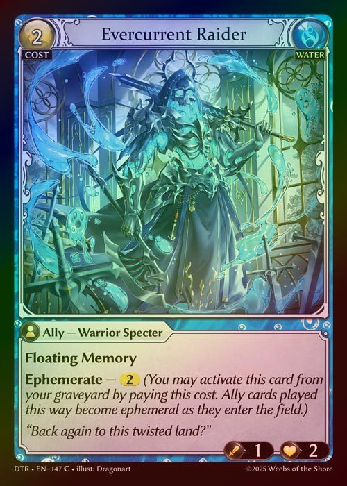 【FOIL】[Water] Evercurrent Raider [DTR147-C]