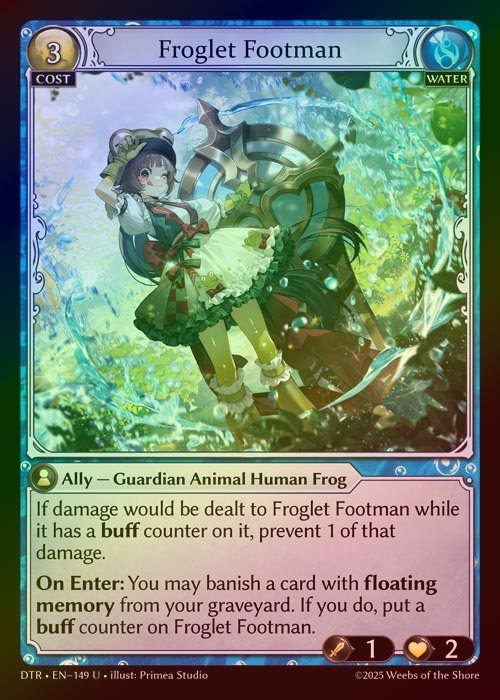 【FOIL】[Water] Froglet Footman [DTR149-U]