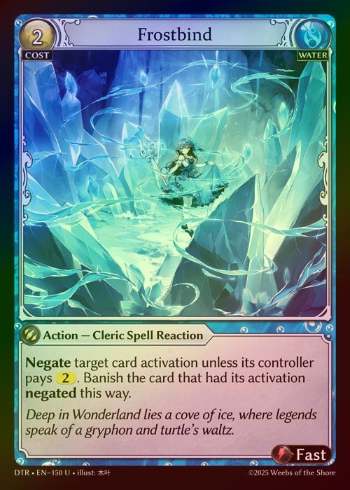 【FOIL】[Water] Frostbind [DTR150-U]