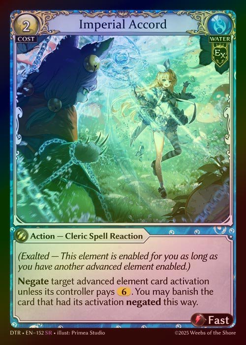 【FOIL】[Water] Imperial Accord [DTR152-SR]