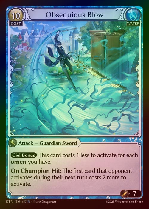 【FOIL】[Water] Obsequious Blow [DTR157-R]
