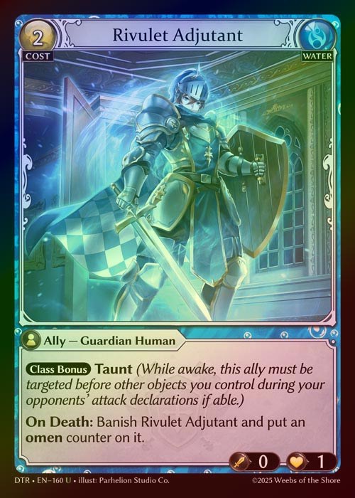 【FOIL】[Water] Rivulet Adjutant [DTR160-U]