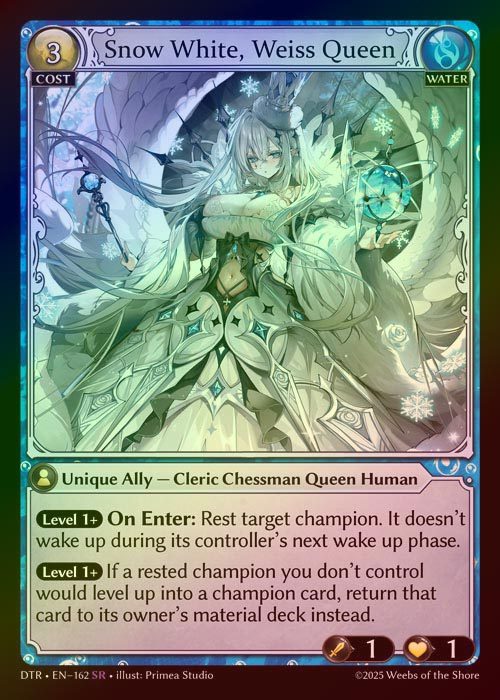 【FOIL】[Water] Snow White, Weiss Queen [DTR162-SR]