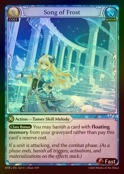 【FOIL】[Water] Song of Frost [DTR163-U]