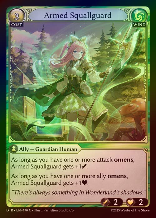 【FOIL】[Wind] Armed Squallguard [DTR170-C]
