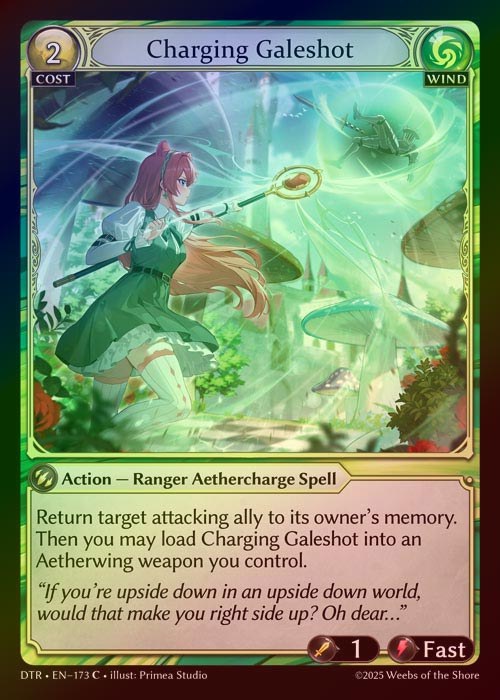 【FOIL】[Wind] Charging Galeshot [DTR173-C]
