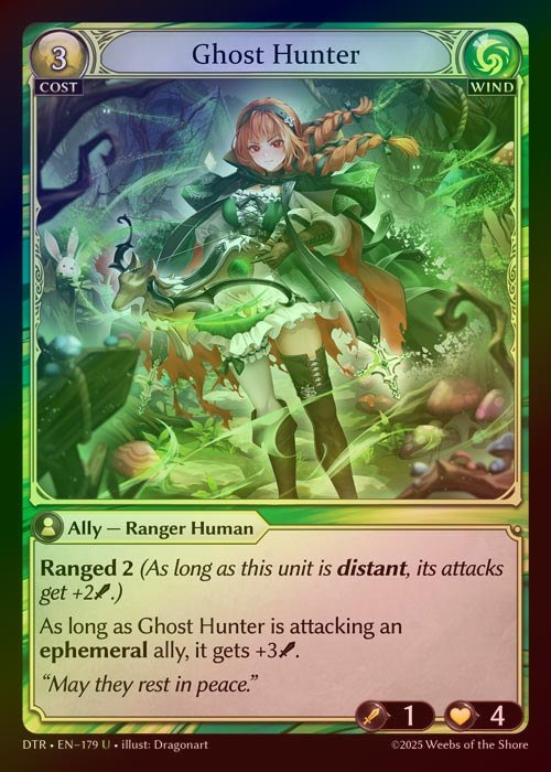 【FOIL】[Wind] Ghost Hunter [DTR179-U]