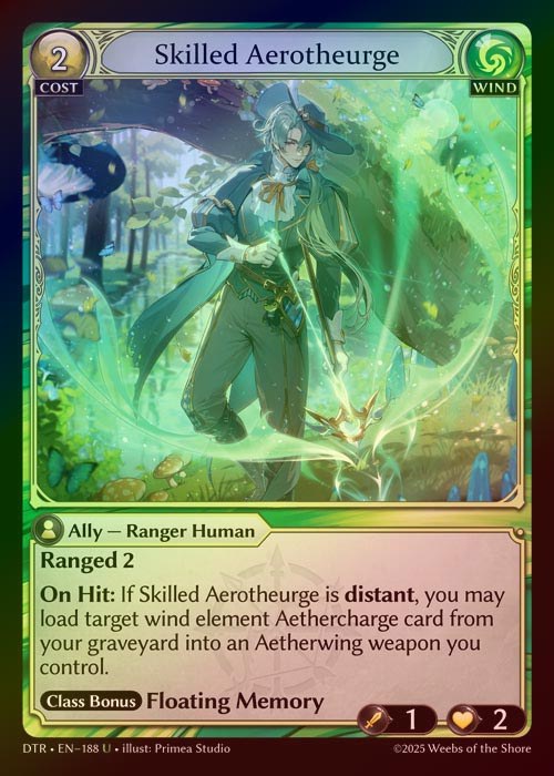 【FOIL】[Wind] Skilled Aerotheurge [DTR188-U]