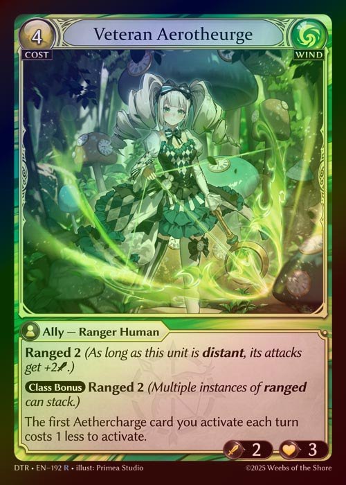 【FOIL】[Wind] Veteran Aerotheurge [DTR192-R]