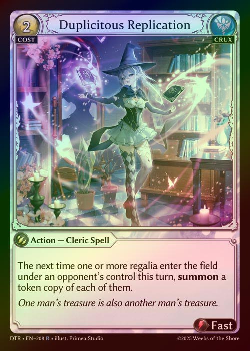 【FOIL】[Crux] Duplicitous Replication [DTR208-R]