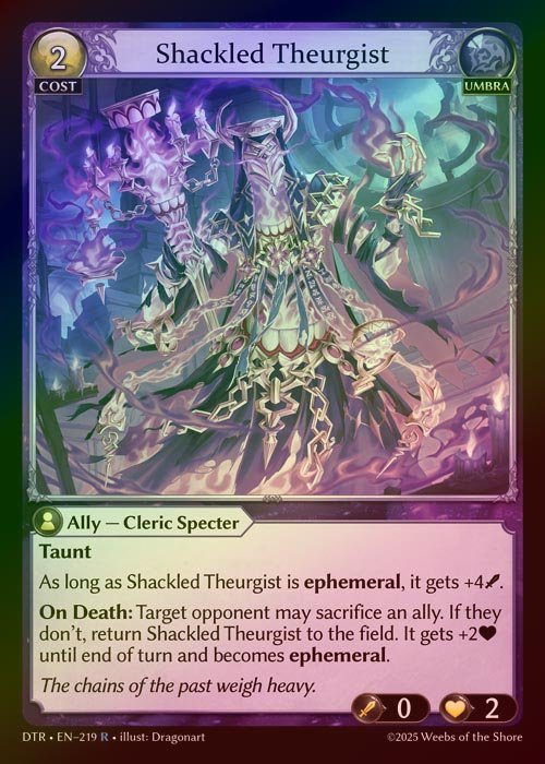 【FOIL】[Umbra] Shackled Theurgist [DTR219-R]