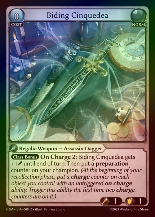 【FOIL】[Norm] Biding Cinquedea [PTM008-R]
