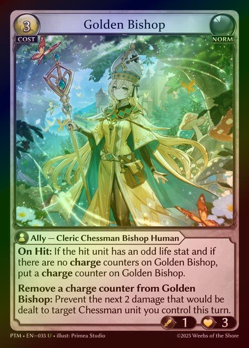 【FOIL】[Norm] Golden Bishop [PTM035-U]