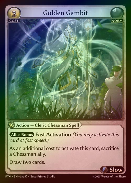 【FOIL】[Norm] Golden Gambit [PTM036-C]