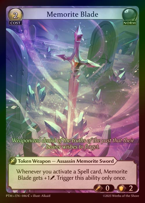 【FOIL】[Norm] Memorite Blade [PTM046-C]