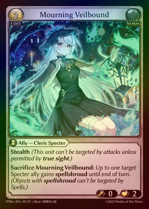 【FOIL】[Norm] Mourning Veilbound [PTM051-C]