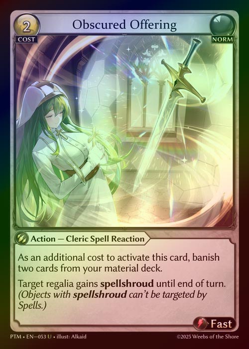 【FOIL】[Norm] Obscured Offering [PTM053-U]