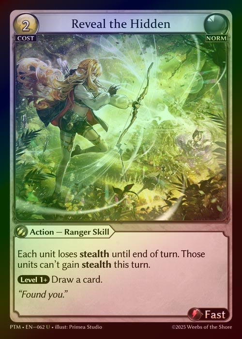 【FOIL】[Norm] Reveal the Hidden [PTM062-U]