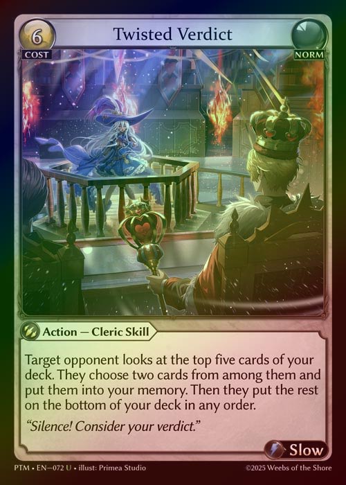 【FOIL】[Norm] Twisted Verdict [PTM072-U]