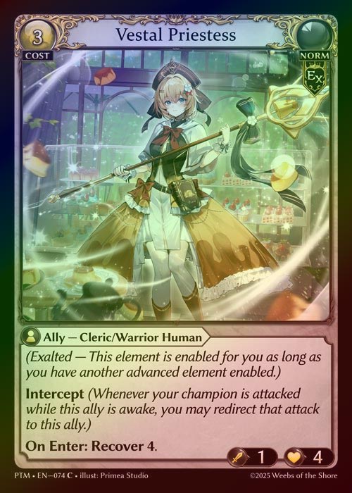 【FOIL】[Norm] Vestal Priestess [PTM074-C]