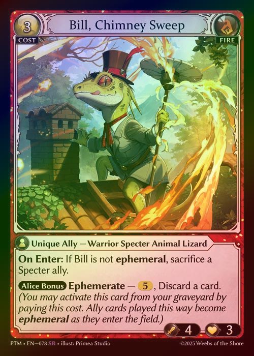 【FOIL】[Fire] Bill, Chimney Sweep [PTM078-SR]