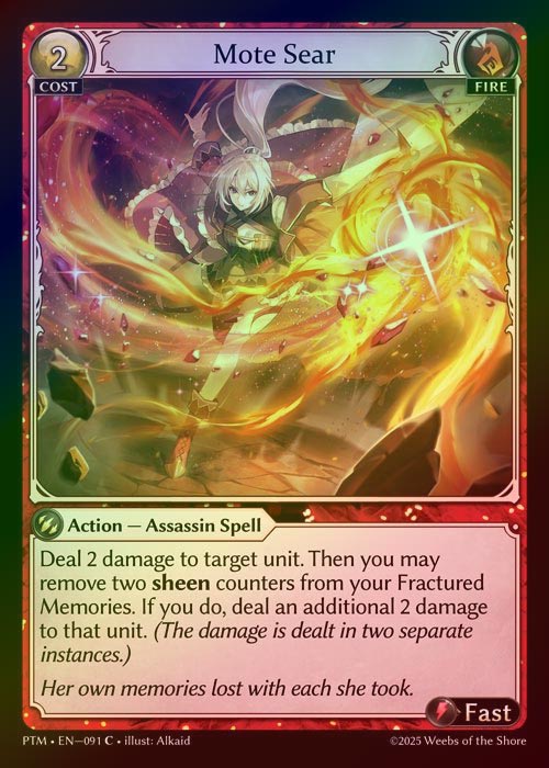【FOIL】[Fire] Mote Sear [PTM091-C]