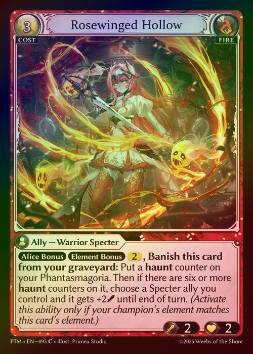 【FOIL】[Fire] Rosewinged Hollow [PTM095-C]