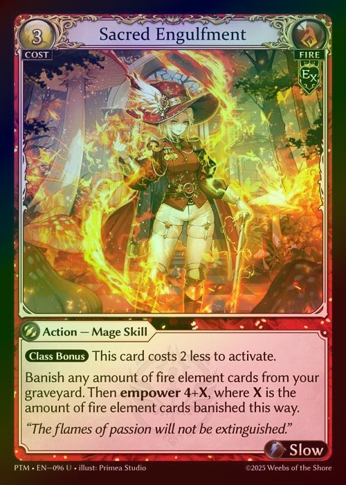 【FOIL】[Fire] Sacred Engulfment [PTM096-U]
