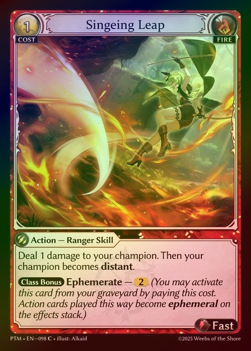 【FOIL】[Fire] Singeing Leap [PTM098-C]