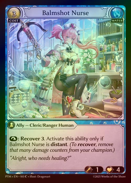 【FOIL】[Water] Balmshot Nurse [PTM103-C]