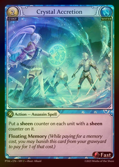 【FOIL】[Water] Crystal Accretion [PTM109-U]