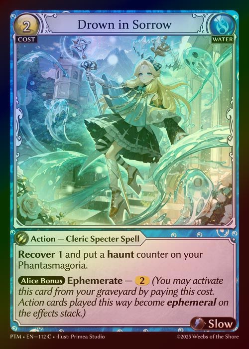 【FOIL】[Water] Drown in Sorrow [PTM112-C]