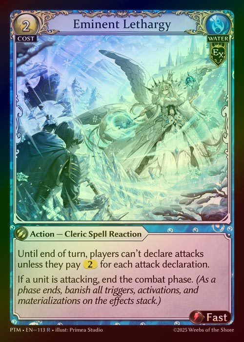 【FOIL】[Water] Eminent Lethargy [PTM113-R]