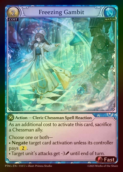 【FOIL】[Water] Freezing Gambit [PTM114-U]