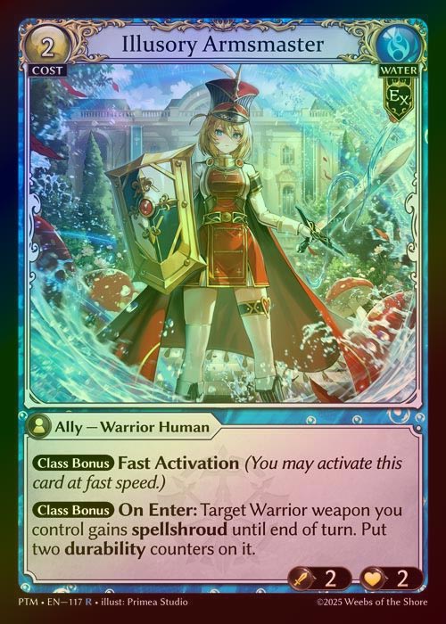 【FOIL】[Water] Illusory Armsmaster [PTM117-R]