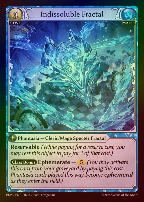 【FOIL】[Water] Indissoluble Fractal [PTM118-U]