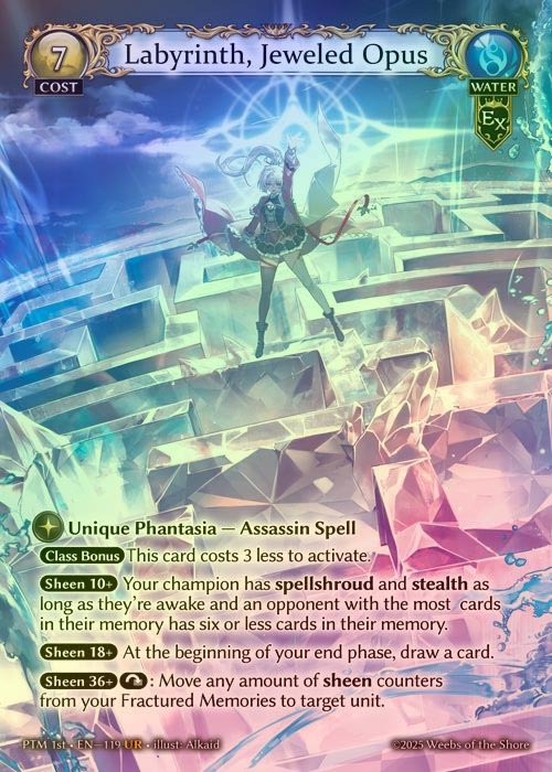 【FOIL】[Water] Labyrinth, Jeweled Opus [PTM119-UR]