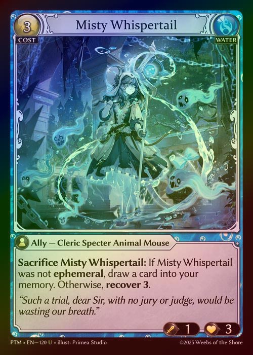 【FOIL】[Water] Misty Whispertail [PTM120-U]