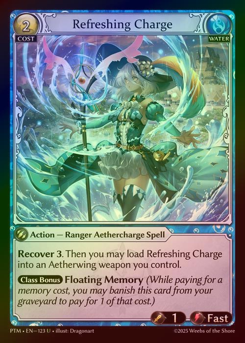 【FOIL】[Water] Refreshing Charge [PTM123-U]