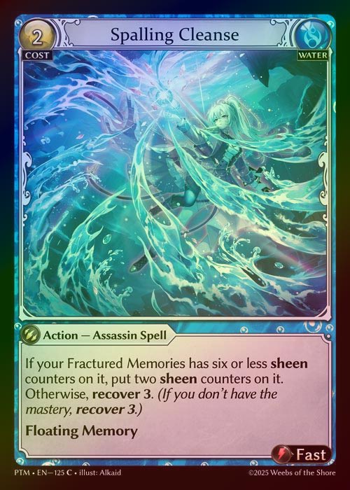 【FOIL】[Water] Spalling Cleanse [PTM125-C]
