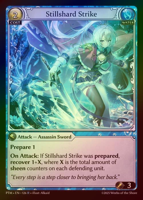 【FOIL】[Water] Stillshard Strike [PTM126-R]