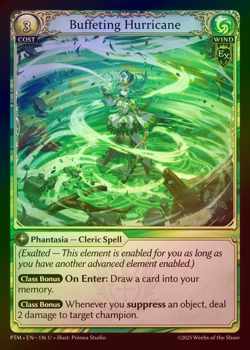 【FOIL】[Wind] Buffeting Hurricane [PTM136-U]