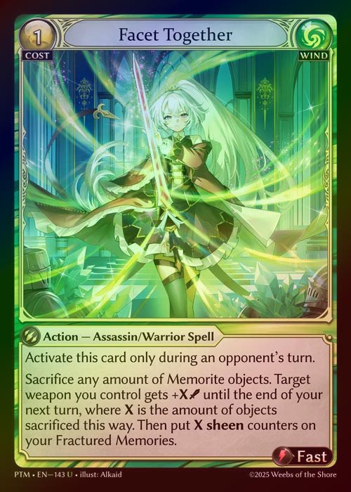 【FOIL】[Wind] Facet Together [PTM143-U]