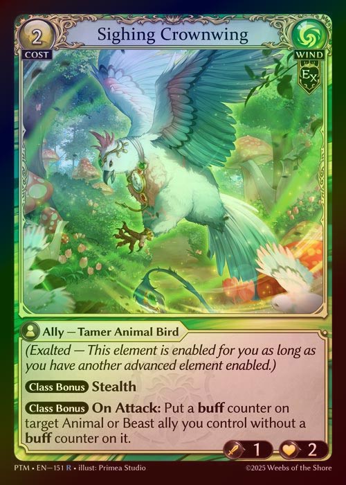 【FOIL】[Wind] Sighing Crownwing [PTM151-R]