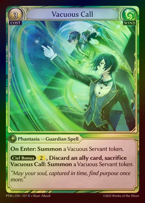 【FOIL】[Wind] Vacuous Call [PTM157-R]