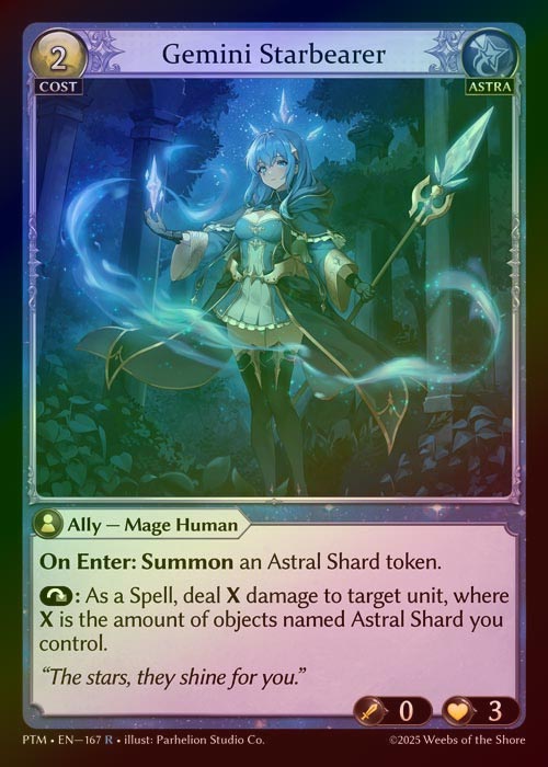 【FOIL】[Astra] Gemini Starbearer [PTM167-R]