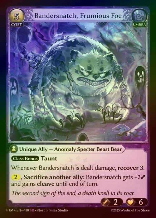 【FOIL】[Umbra] Bandersnatch, Frumious Foe [PTM180-SR]