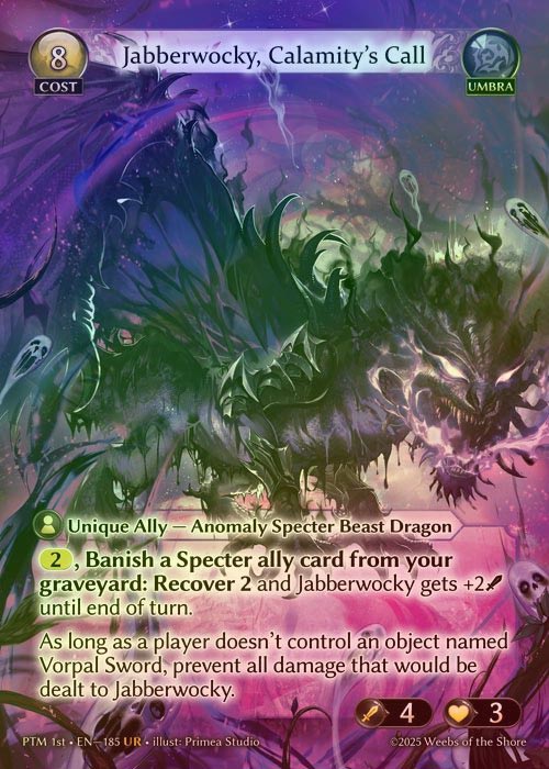 【FOIL】[Umbra] Jabberwocky, Calamity's Call [PTM185-UR]
