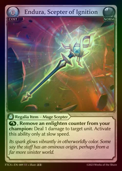 【FOIL】[Norm] Endura, Scepter of Ignition [FTCA009-SR] Armaments